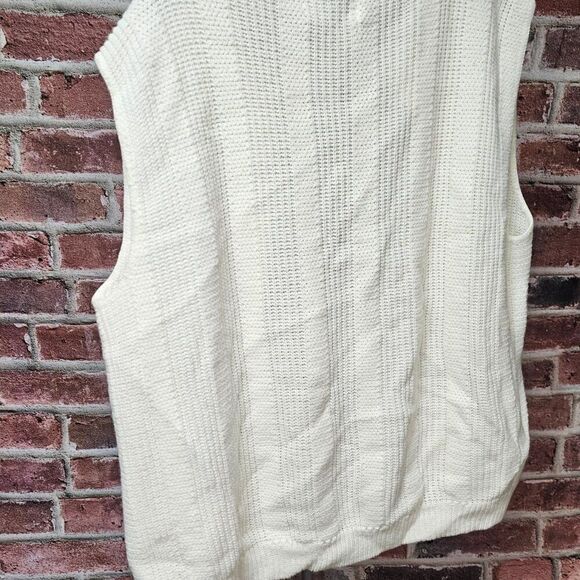 Women's COLLEGE POINT Acrylic Open Cardigan Sweater Large VINTAGE - Picture 3 of 6
